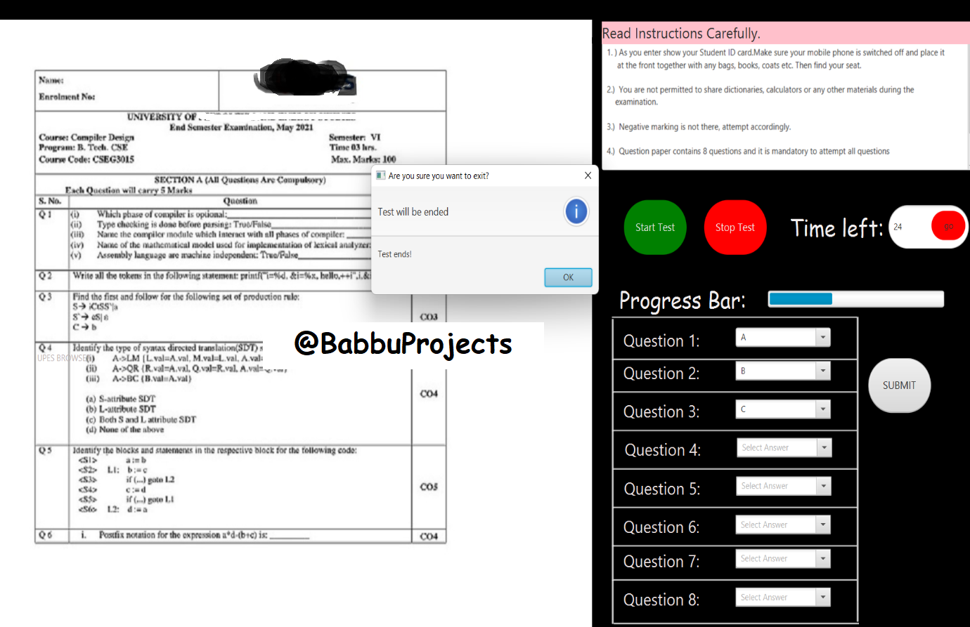 Lockdown Browser for Tests 